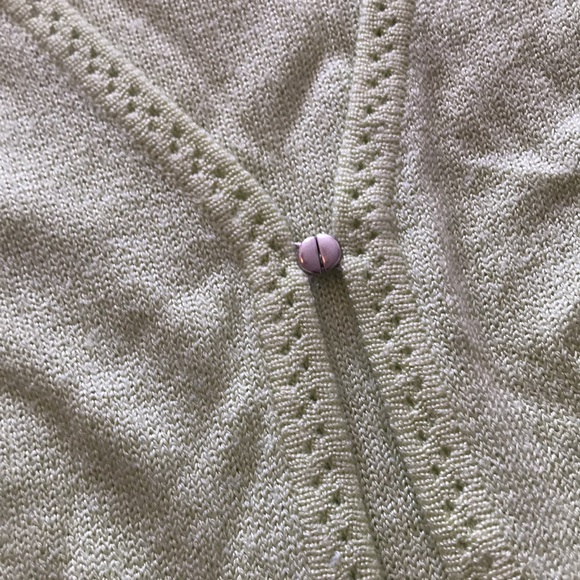 Vintage Sag Harbor Lime Green Shimmer Cami Sweater Duo One Piece, Size Medium - Picture 12 of 12